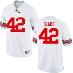 NCAA Ohio State Buckeyes Men's #42 Darius Slade White Nike Football College Jersey DNZ6445WU